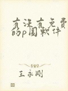 有没有免费好用的p图软件