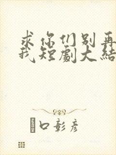 求你们别再说爱我短剧大结局