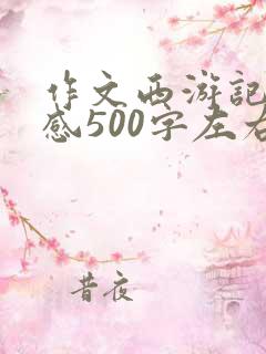 作文西游记读后感500字左右,五年级