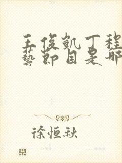 王俊凯丁程鑫综艺节目是哪一期