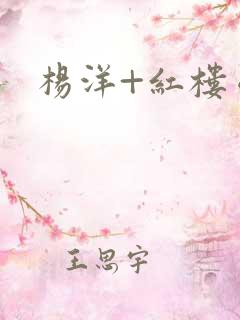 杨洋+红楼梦