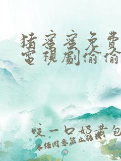 猪蜜蜜免费观看电视剧偷偷藏不住