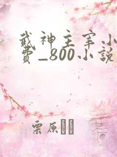 武神主宰小说免费_800小说