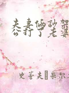 夫妻俩吵架了老公打了老婆怎么办