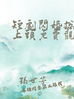 短剧闪婚总裁太上头免费观看