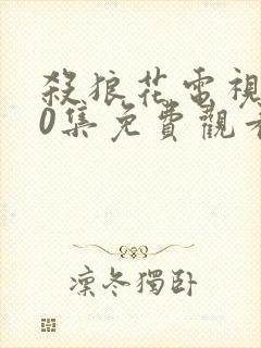 杀狼花电视剧30集免费观看