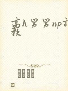 高h男男np调教