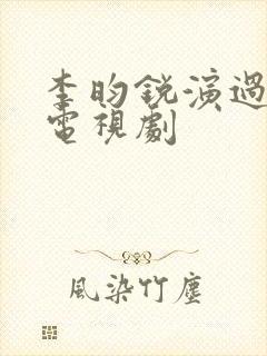 李昀锐演过哪些电视剧