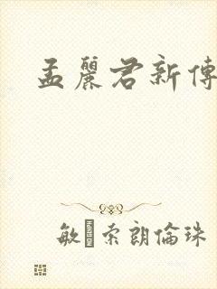 孟丽君新传