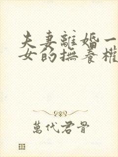 夫妻离婚一儿一女的抚养权怎么判定