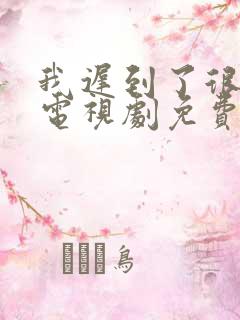 我迟到了很多年电视剧免费观看