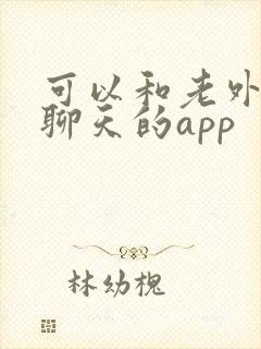 可以和老外交友聊天的app