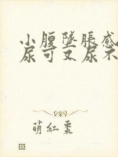 小腹坠胀感觉想尿可又尿不多是什么原因女性