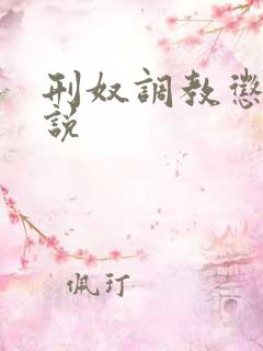 刑奴调教惩罚小说