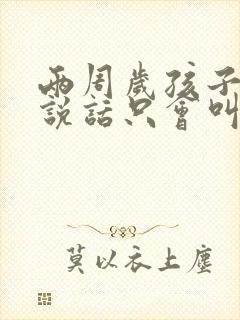 两周岁孩子不会说话只会叫妈妈