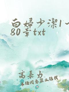 白妇少洁1～180章txt