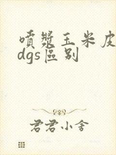 喷浆玉米皮和ddgs区别