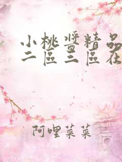 小桃酱精品一区二区三区在线