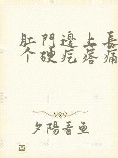 肛门边上长了一个硬疙瘩痛