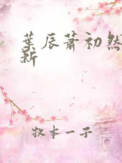 叶辰萧初然有更新