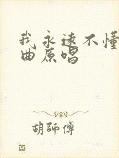 我永远不懂你歌曲原唱