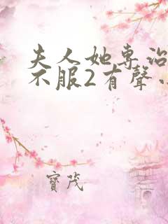 夫人她专治各种不服2有声小说在线收听
