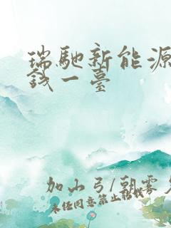 瑞驰新能源多少钱一台