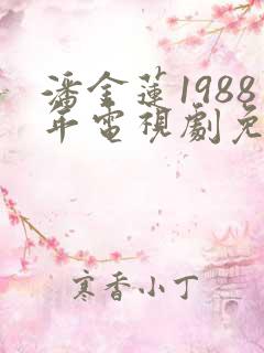 潘金莲1988年电视剧免费观看