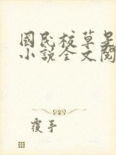 国民校草是女生小说全文阅读