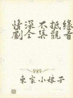 情深不抵缘错短剧全集观看