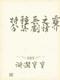特种兵之霹雳火分集剧情介绍