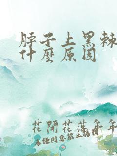 脖子上黑棘皮是什么原因