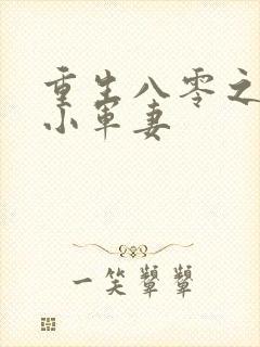 重生八零之全能小军妻