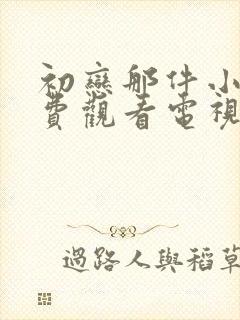 初恋那件小事免费观看电视剧