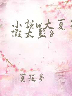 小说w大夏第一假太监》