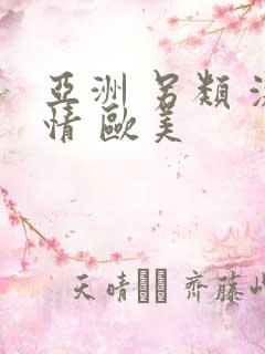 亚洲 另类 激情 欧美