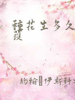 种花生多久能收获