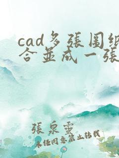 cad多张图纸合并成一张