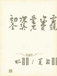 初次爱你电视剧全集免费观看完整版