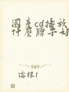 国产cd播放机什么牌子好