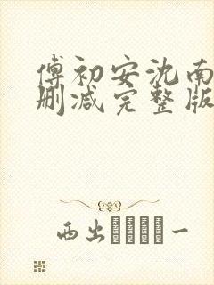 傅初安沈南雾无删减完整版