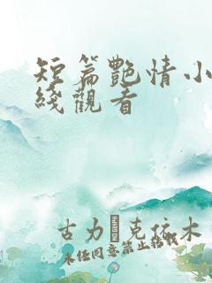 短篇艳情小说在线观看