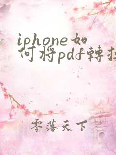 iphone如何将pdf转换成word