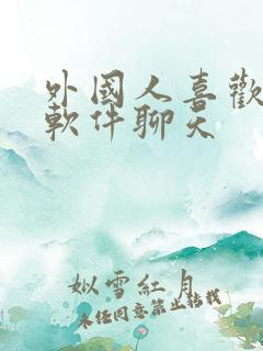 外国人喜欢什么软件聊天