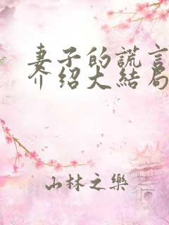 妻子的谎言剧情介绍大结局