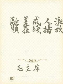 欧美成人激情视频在线播放