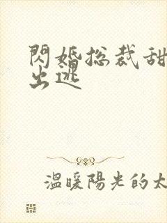 闪婚总裁甜妻要出逃