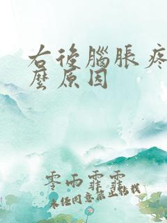 右后脑胀疼是什么原因