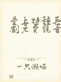 爱上特种兵电视剧免费观看在线播放