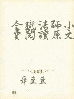 全职法师小说免费阅读原文